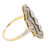Art Deco old cut and rose cut diamond ring-engagement rings-The Antique Ring Shop