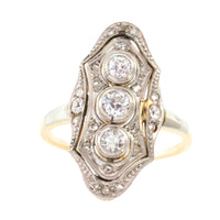 Art Deco old cut and rose cut diamond ring-engagement rings-The Antique Ring Shop