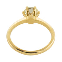 Brilliant cut diamond solitaire ring in 18 carat gold-engagement rings-The Antique Ring Shop