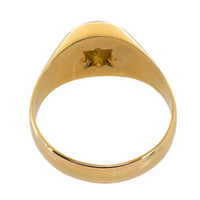 Diamond ring in 18 carat gold-gents rings-The Antique Ring Shop