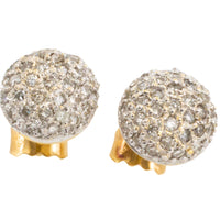 Diamond cluster studs in 18 carat gold-Earrings-The Antique Ring Shop