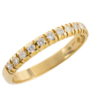Half eternity band with brilliant cut diamonds-wedding rings-The Antique Ring Shop