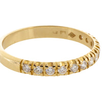 Half eternity band with brilliant cut diamonds-wedding rings-The Antique Ring Shop