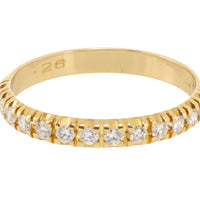 Half eternity band with brilliant cut diamonds-wedding rings-The Antique Ring Shop