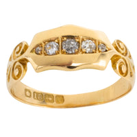 Edwardian five stone diamond ring from 1904-Antique rings-The Antique Ring Shop