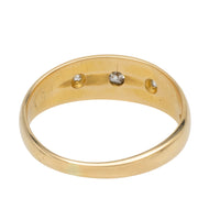 Edwardian three stone gypsy ring from 1908-Antique rings-The Antique Ring Shop