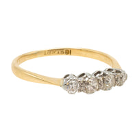Edwardian four stone diamond ring-Antique rings-The Antique Ring Shop