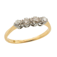 Edwardian four stone diamond ring-Antique rings-The Antique Ring Shop