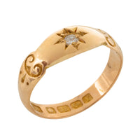 22 carat ring from Birmingham 1905-The Antique Ring Shop