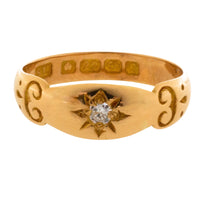 22 carat ring from Birmingham 1905-The Antique Ring Shop