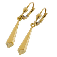 Vintage 14 carat gold pendant earrings-Earrings-The Antique Ring Shop