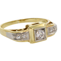 Vintage diamond ring in 14 carat gold-Vintage Rings-The Antique Ring Shop