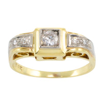 Vintage diamond ring in 14 carat gold-Vintage Rings-The Antique Ring Shop