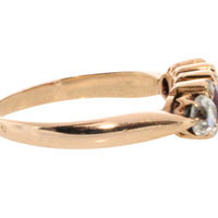 Antique ruby and old cut diamond ring-Antique rings-The Antique Ring Shop