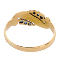 Edwardian sapphire and pearl ring from 1908-Antique rings-The Antique Ring Shop