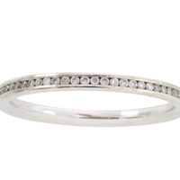 18 carat gold half eternity band with diamonds