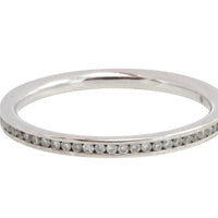 18 carat gold half eternity band with diamonds