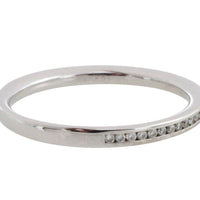 18 carat gold half eternity band with diamonds