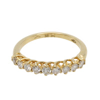 Diamond half eternity band in 18 carat gold-Vintage Rings-The Antique Ring Shop