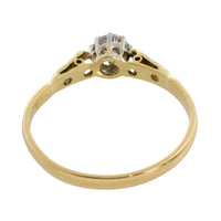 Vintage diamond ring in 18 carat gold-engagement rings-The Antique Ring Shop