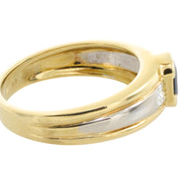 Sapphire and diamond ring in 18 carat gold-Vintage Rings-The Antique Ring Shop