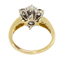 Vintage diamond cluster ring in 18 carat gold-engagement rings-The Antique Ring Shop
