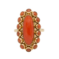 Vintage cabochon cluster ring-Vintage Rings-The Antique Ring Shop