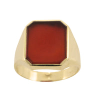 Vintage Dutch carnelian signet ring