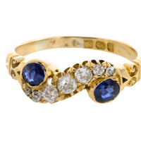 Sapphire and diamond ring from 1903