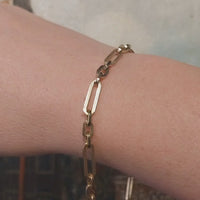 Vintage link bracelet in 18 carat gold