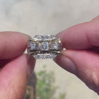 Vintage Art Deco diamond ring in 18 carat gold