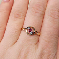Edwardian ruby and diamond ring-Antique rings-The Antique Ring Shop