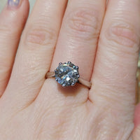 2.20 carat diamond solitaire ring in white gold-engagement rings-The Antique Ring Shop