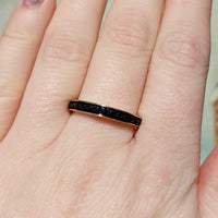 Sapphire half eternity band-Vintage Rings-The Antique Ring Shop