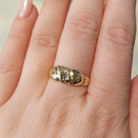 Rose diamond gypsy ring from 1907-Antique rings-The Antique Ring Shop