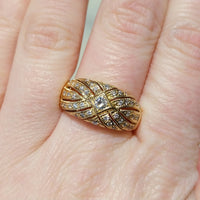 Diamond ring in 18 carat gold-Vintage Rings-The Antique Ring Shop
