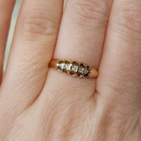Five stone diamond ring from 1901-Antique rings-The Antique Ring Shop