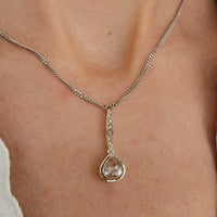 Rose diamond pendant in 18 carat gold-Pendants-The Antique Ring Shop