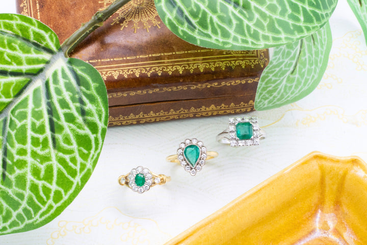 Something different: emerald engagement rings