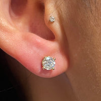 Brilliant cut diamond studs in 18 carat gold-Earrings-The Antique Ring Shop