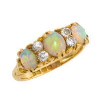 Edwardian opal and diamond ring from 1912-Antique rings-The Antique Ring Shop
