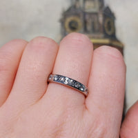 14 carat white gold diamond eternity band-wedding rings-The Antique Ring Shop