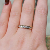 Brilliant cut diamond eternity band-Vintage & retro rings-The Antique Ring Shop