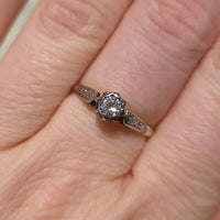 Vintage diamond ring in 18 carat gold-vintage rings-The Antique Ring Shop