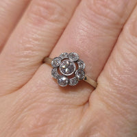 Antique five old cut diamond ring-The Antique Ring Shop