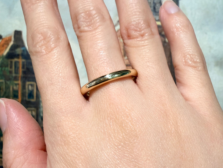 14 carat gold wedding band-wedding rings-The Antique Ring Shop