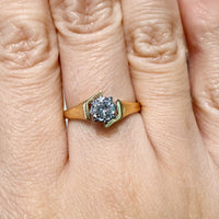 Vintage diamond solitaire ring-Vintage Rings-The Antique Ring Shop