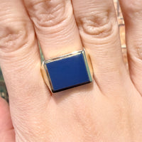 Vintage signet ring in 14 carat gold-gents rings-The Antique Ring Shop