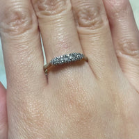 Vintage platinum and gold diamond ring-Vintage Rings-The Antique Ring Shop