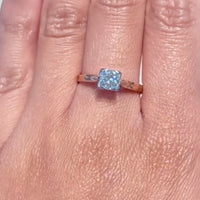 Vintage diamond solitaire ring-engagement rings-The Antique Ring Shop